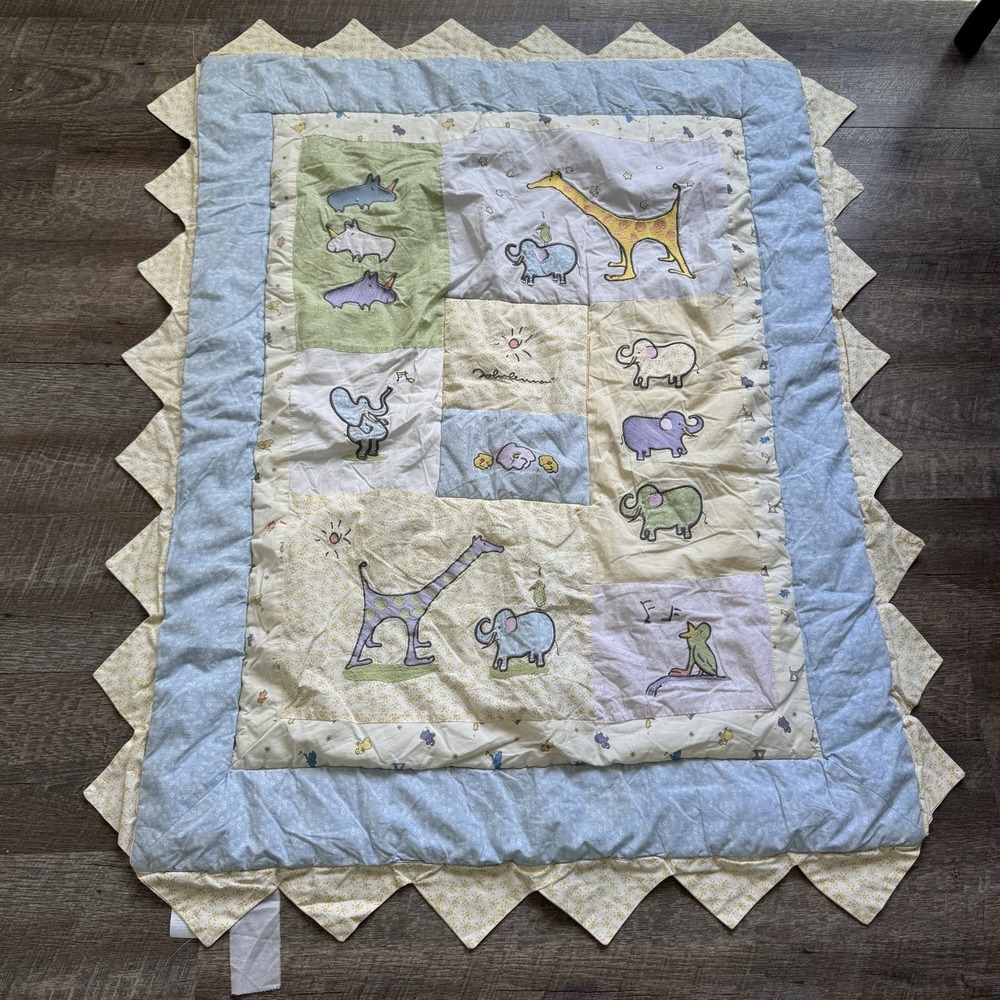 Carters John Lennon Real Love Animal Crib Vintage Comforter‎ Blanket